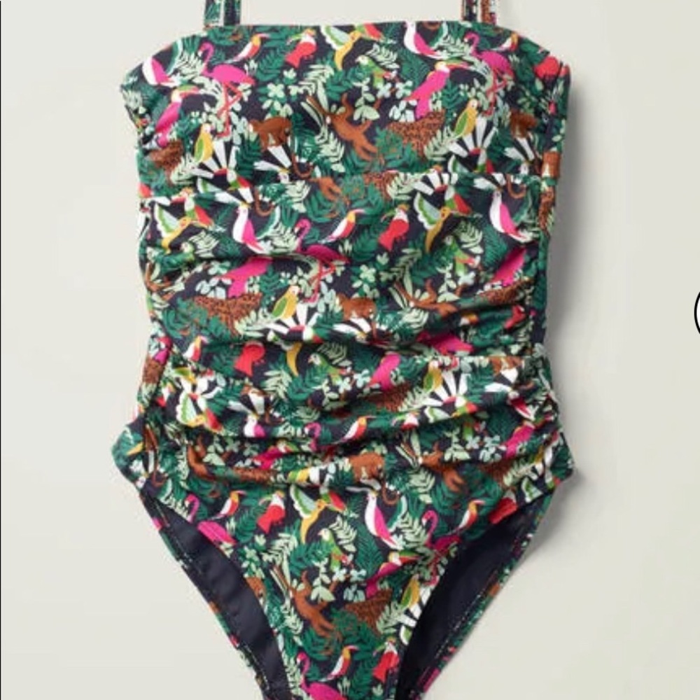 Boden Andros Tie Detail Swimsuit - Navy Size 6